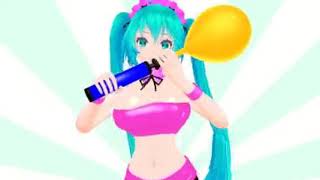 Miku boobs inflation globos