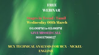 MCX NICKEL TRADING TECHNICAL ANALYSIS MARCH 06 2019 ENGLISH CHENNAI TAMIL NADU INDIA