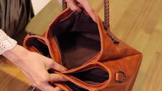 Classical Women‘s Leather Bucket Bag
