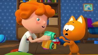 PIP-PIP! Coches y camiones! El gatito Koté Canciones infantiles Camiones y animales