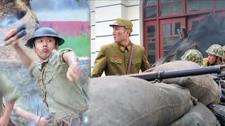 日軍侵略城鎮，嚴防中國學生兵突圍，卻不料背後突然殺出一隻部隊！