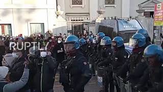 Italy: Protesters clash with police at Trieste demonstration against mandatory COVID Green Pass