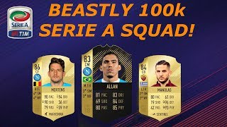 BEAST 100k SERIE A SQUAD!- FIFA 18