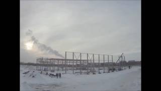 Стройка ЛДС "Динамо" в режиме Таймлапс 2013-2016