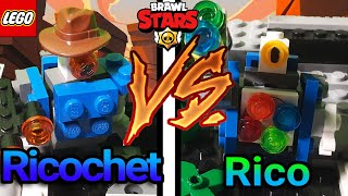 Lego brawl stars stop motion\ Rico vs Ricochet.