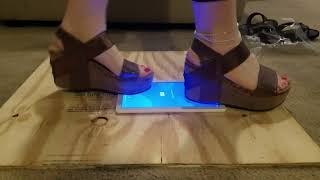 Wife trampling brand new tablet.