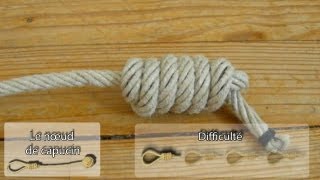Matelotage : noeud de capucin ( queue de singe)