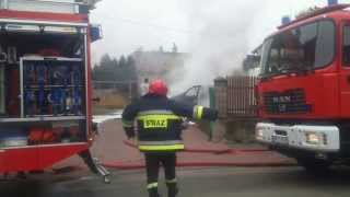 Eksplozja auta w Przasnyszu