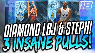 DIAMOND LeBRON JAMES & STEPH CURRY! NBA 2K18 MyTEAM 3 INSANE PULLS! 2K18 Pack Opening!
