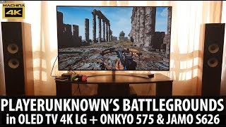 Playerunknown'S Battlegrounds In 4k Oled Tv Lg + Onkyo 575 + Jamo S626 | Pubg 4k