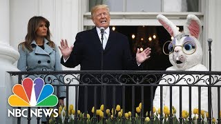 President Donald Trump Hosts White House Easter Egg Roll And Touts Economy And Military | NBC News