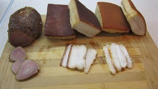 Как закоптить сало и мясо горячего копчения, Копчено - вареное. Коптим сало. Рекомендую!
