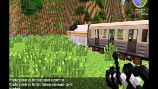 Обзор модов minecraft [TrainCraft] часть 1 Поезда что и как?