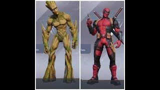 Skills 1 V 1 Deadpool vs Groot 2019 | Marvel Super War | HOW TO PLAY | New game