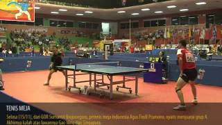 PETENIS MEJA PUTRA Agus F Pramono [INA] vs Gao Ning [Singapura], SEA GAMES 15-11-2011