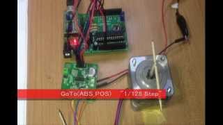 L6470ステッピングモータドライバ + arduinoでマイクロステップ