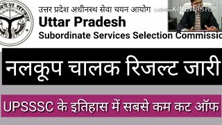 Upsssc tubewell  operator result declare must watch detaols