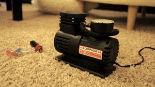 10$ 12v Air Compressor FAST Review / Safety & Project Instructions! (Ebay Compressor)