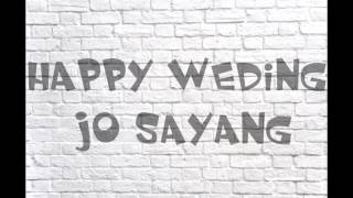 lagu manado-happy weding jo sayang +lirik