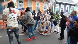 creole apache mardi gras indian tribe- downtown super sunday 2018