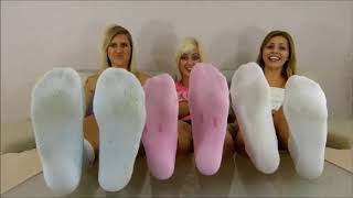 3 girls smelly socks pov  and  socks off