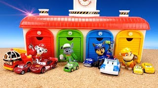 Щенячий патруль с машинками. Учим ЦВЕТ с игрушками TaTaШОУ