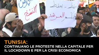 Tunisia: continuano le proteste nella capitale per il lockdown e per la crisi economica