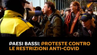 Paesi Bassi: proteste contro l’inasprimento delle restrizioni anti-Covid a Natale e Capodanno