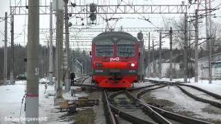 Электропоезд ЭД4МК-0078 станция Вербилки