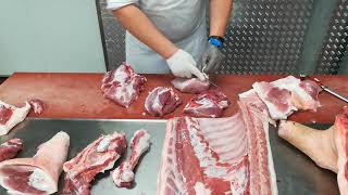 Разделка свиной полутуши! Как сделать быстро и правильно в домашних условиях!!!