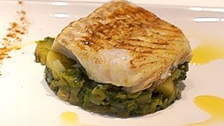 Stoemp poireaux et pommes de terre et le pavé de cabillaud au curry