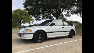 1991 Civic DX Hatchback Walk Around | CLEAN EF/ED6