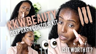 KKW BEAUTY DEEP DARK CONTOUR KIT | Is it worth it?!