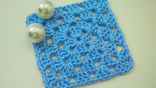 ☑ Простой бабушкин квадрат крючком Урок 175  Simple Granny square crochet