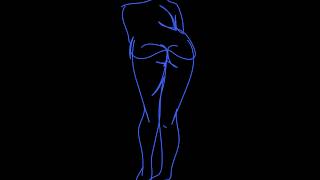 Hot Girl sexy twerk booty tease dance twerk animation
