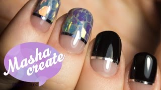 Дизайн ногтей  Стеклянный Маникюр гель лаком  Модный маникюр Glass Nails