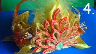 Корона Королева Осени ( Диадема ) ч.4 / Autumn fashion - diadem kanzashi