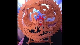 Поделка из дерева Феникс и Дракон. Сделай сам. Wood a Phoenix and a Dragon. Do-it-yourself.