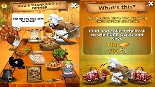 Best Fiends - 12 HINTS Nog's Hidden Thanksgiving Dinner Items 2018