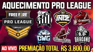 AQUECIMENTO PRO LEAGUE - VALENDO R$ 3.800,00 - AO VIVO