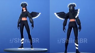 fortnite leaked ingame skin -Shadow bird w/ - "Shadowbird Wings" Back Bling - sun soldiers bundle