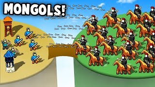 INVASION Of The MONGOLIAN HORDE! Unstoppable Force! (Circle Empires Update Gameplay)