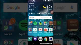 What's on my new LG Harmony from Cricket Wireless.