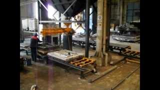 hasteknik döküm foundry molding line. dökümhane reçineli kalıp hattı