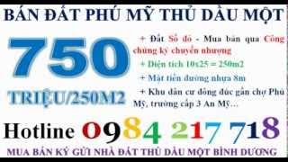 Bán đất Phú Mỹ Thủ Dầu Một Bình Dương giá rẻ, đường nhựa 8m 10x25