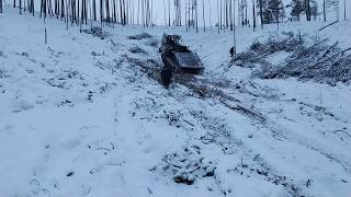 ТТ-4 трелюет лес на косогорах