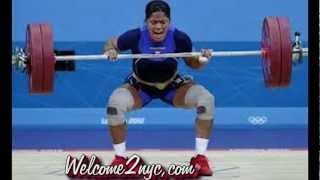 Female Weightlifter wets herself Maria Alexander Escobar Guerrero (London Olympics 2012)