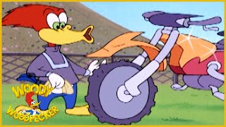 Woody Woodpecker Show | Moto-Double Cross | 1 Hour Compilation | Cartoons For Children
