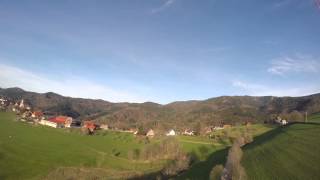 Paragliding near Horben, Black Forest