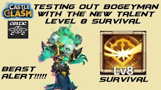 Bogeyman Gameplay with Survival Level 8     Castle Clash